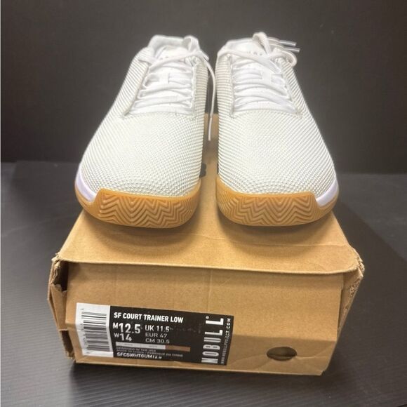 NOBULL White and Brown Athletic Shoes with Minimalist Design - Picture 1 of 6
